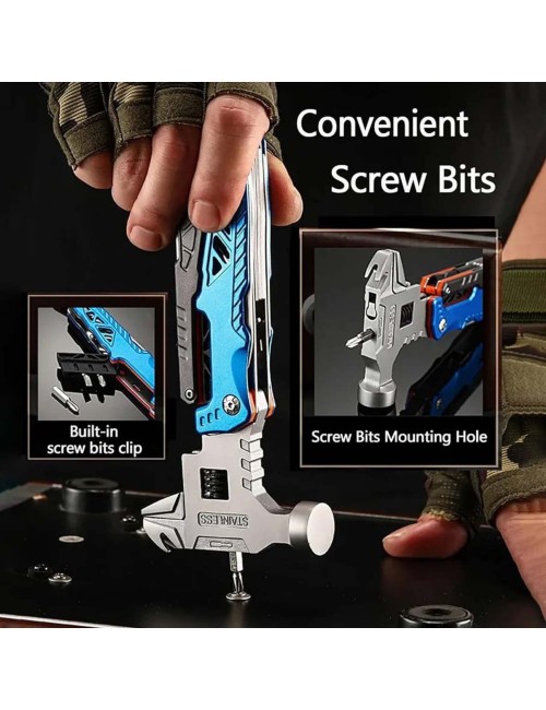 18IN1-MULTI-TOOL عدة متعددة الوظائف (مطرقة، كماشة ومفكات)