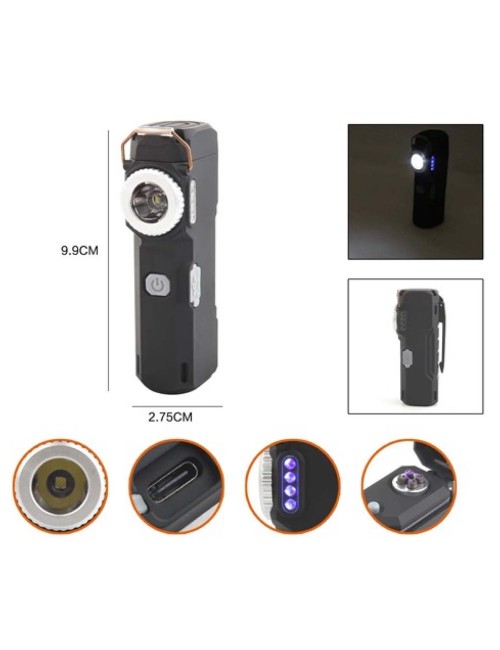 D51-RECHARGEABLE ARC LIGHER LED KEYCHAIN,FLASH LIGHT