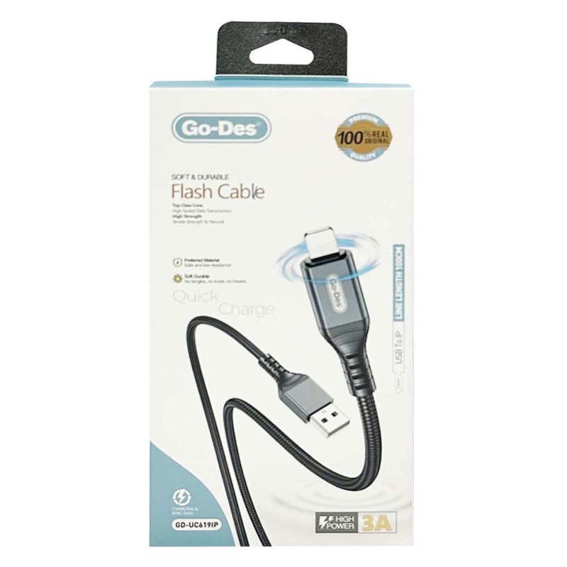 UC619 USB TO LIGHTING CABLE CONNECTION