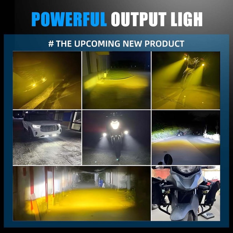 GL-2 FOG LED HEADLIGHT CAR LAMP 2 BEAD SET