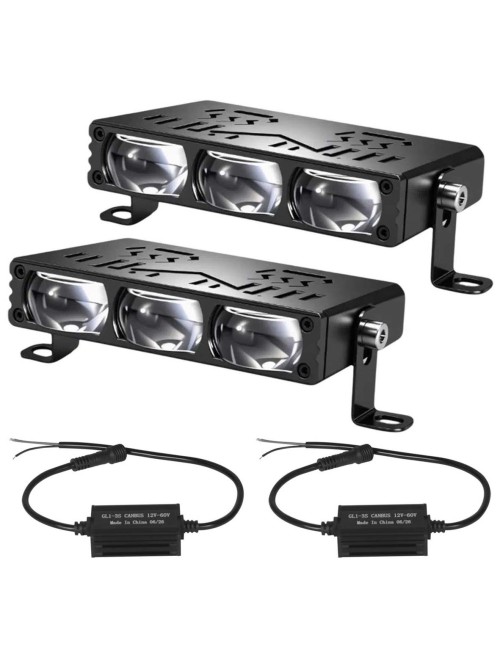 GL-3 FOG LED HEADLIGHT CAR LAMP 3 BEAD SET