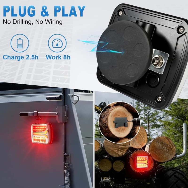 T212 WIRELESS TRAILER LIGHT KIT USA MODEL