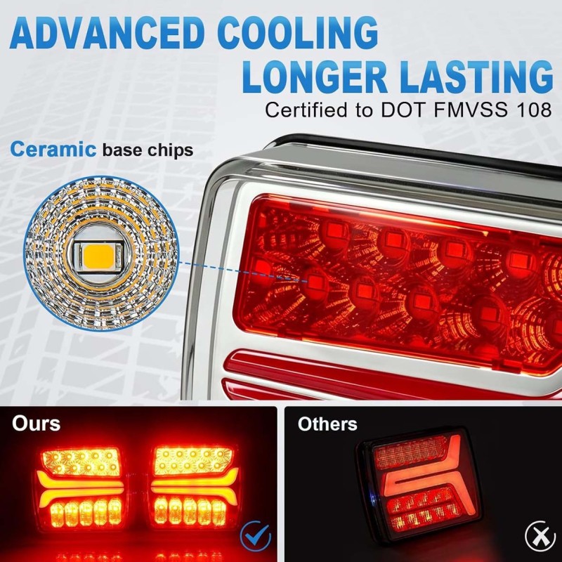 T212 WIRELESS TRAILER LIGHT KIT فلشر سيارة تحذيري موديل امريكي