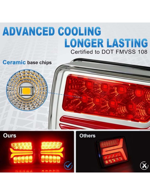 T212 WIRELESS TRAILER LIGHT KIT فلشر سيارة تحذيري موديل امريكي