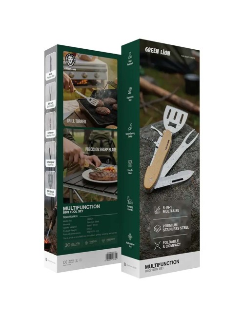 GNMBBQ5N1WD 5IN1 STAINLESS STELL BBQ TOOL SET