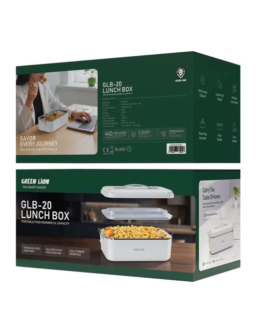 GNGB20LBXWH GLB-25 LUNCH BOX PORTABLE FOOD WARMER 1L