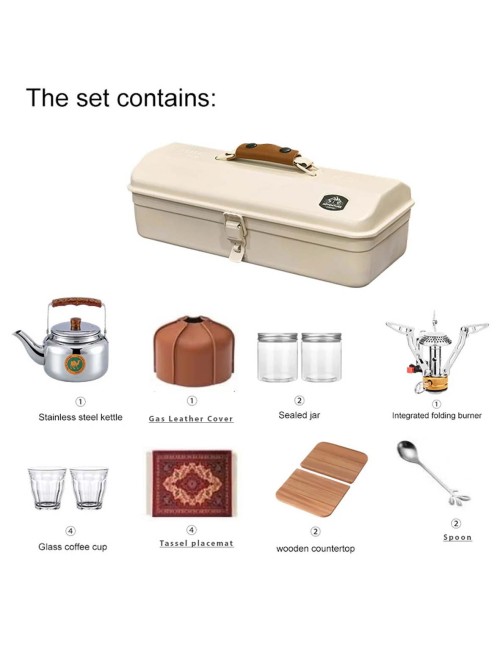 IT-CP5001 CAMPING FAMILY TEA SET BOX WITH UNIQUE SESIGN