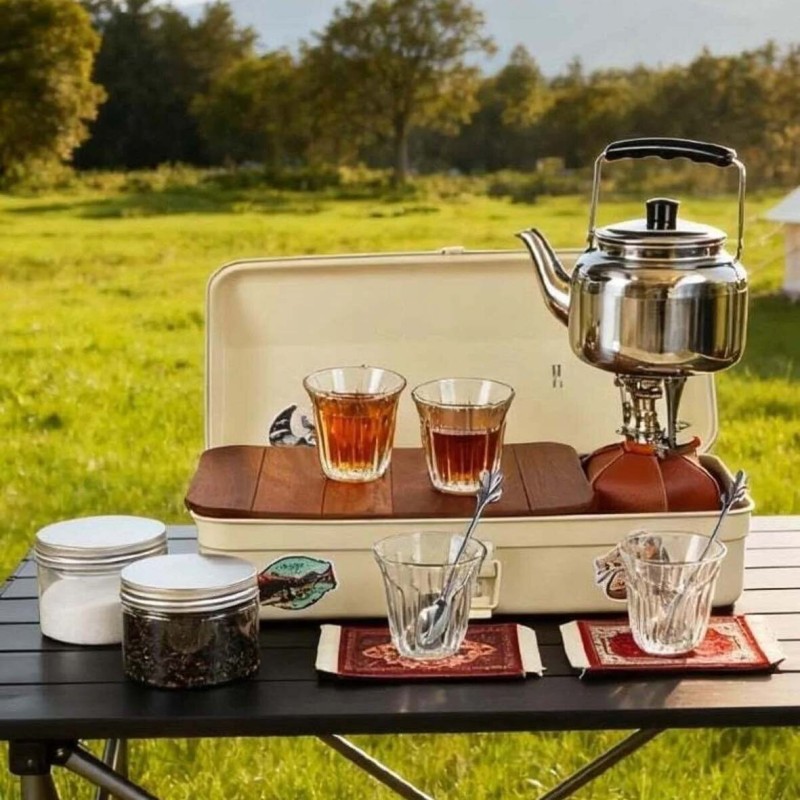 IT-CP5001 CAMPING FAMILY TEA SET BOX WITH UNIQUE SESIGN