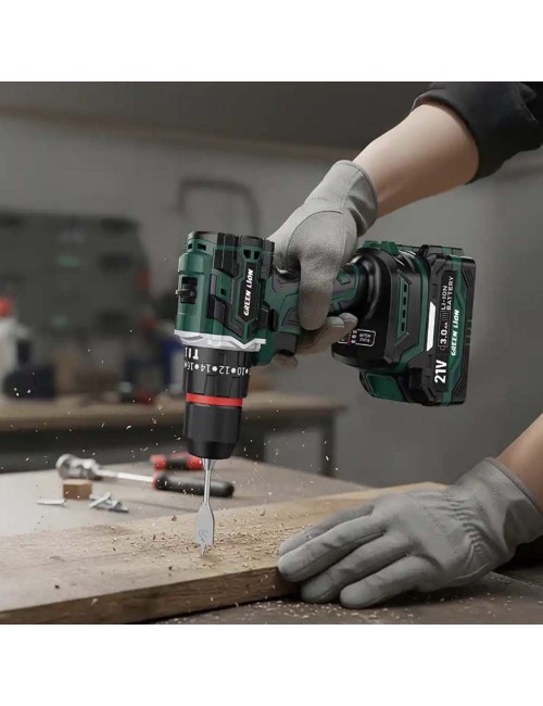 GNGD12CODRGN CORDLESS HAMMER DRILL 2BATTERIES 21V