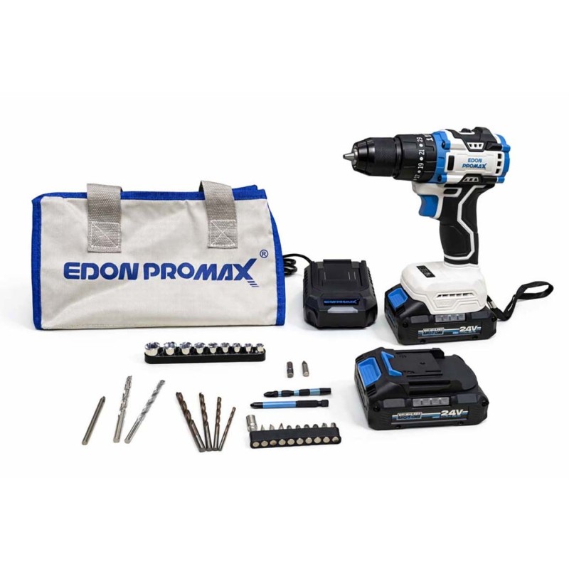 EMP-24A EDON 24V 10MM دريل باتري 24 فولت 2 بطارية