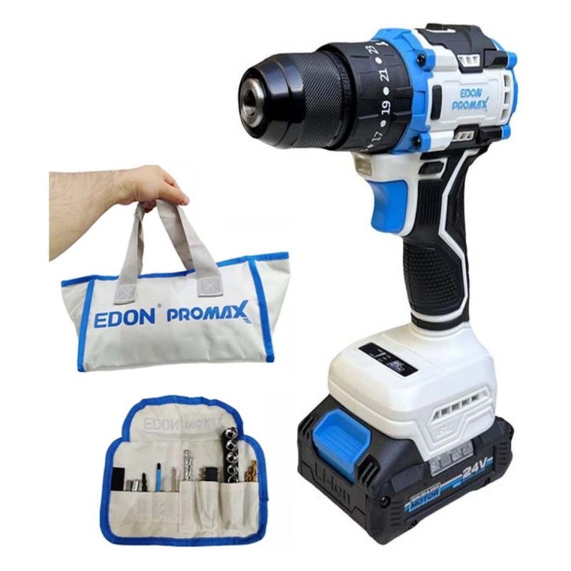EMP-24A EDON 24V 10MM دريل باتري 24 فولت 2 بطارية