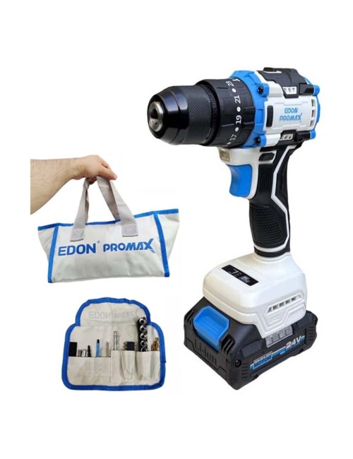 EMP-24A EDON 24V 10MM دريل باتري 24 فولت 2 بطارية