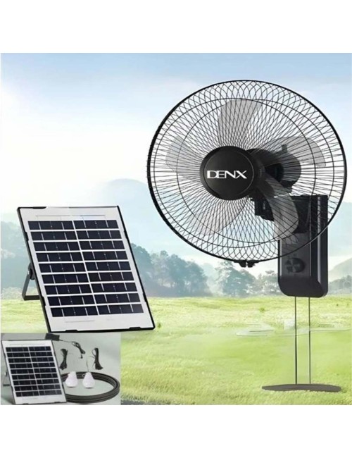 DENX DX2624 12V مروحة طوفة شمسية مع لمبة