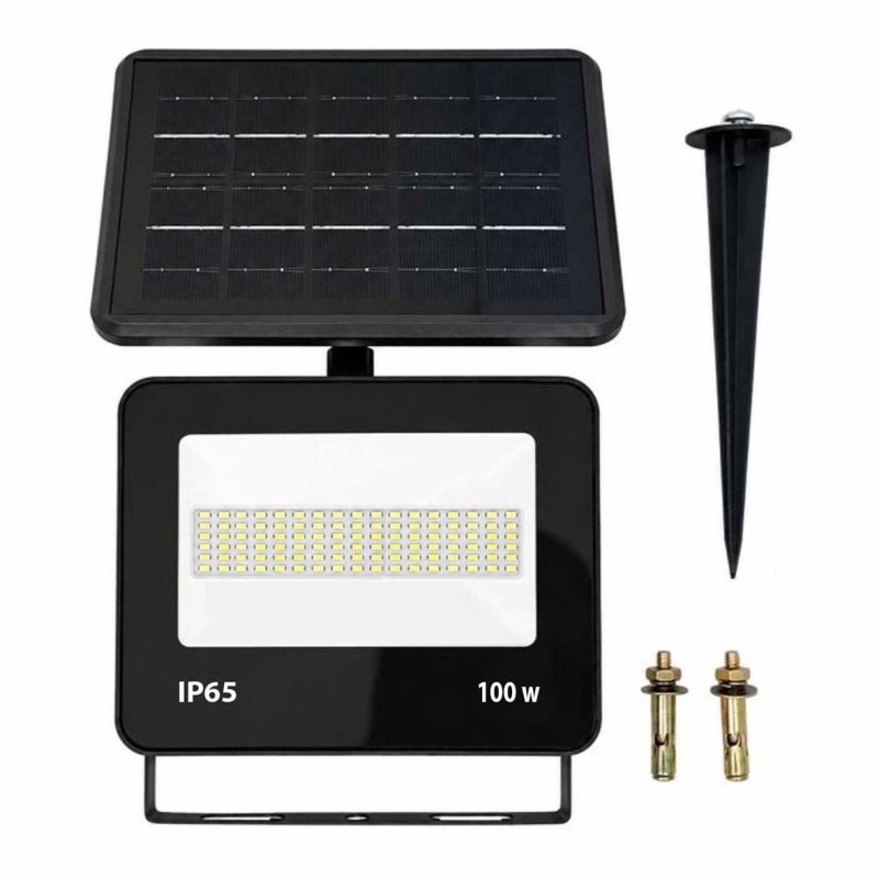 ECOPOWER-SOLAR GARDEN FLOOD LIGHT 100W