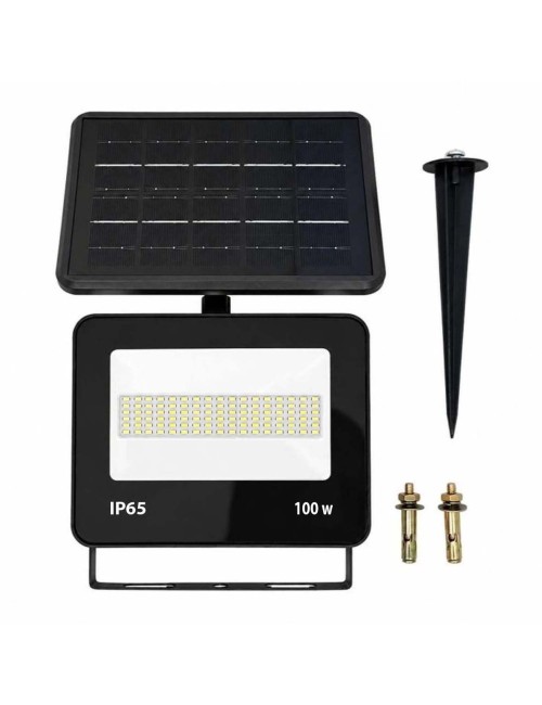 ECOPOWER-SOLAR GARDEN FLOOD LIGHT 100W