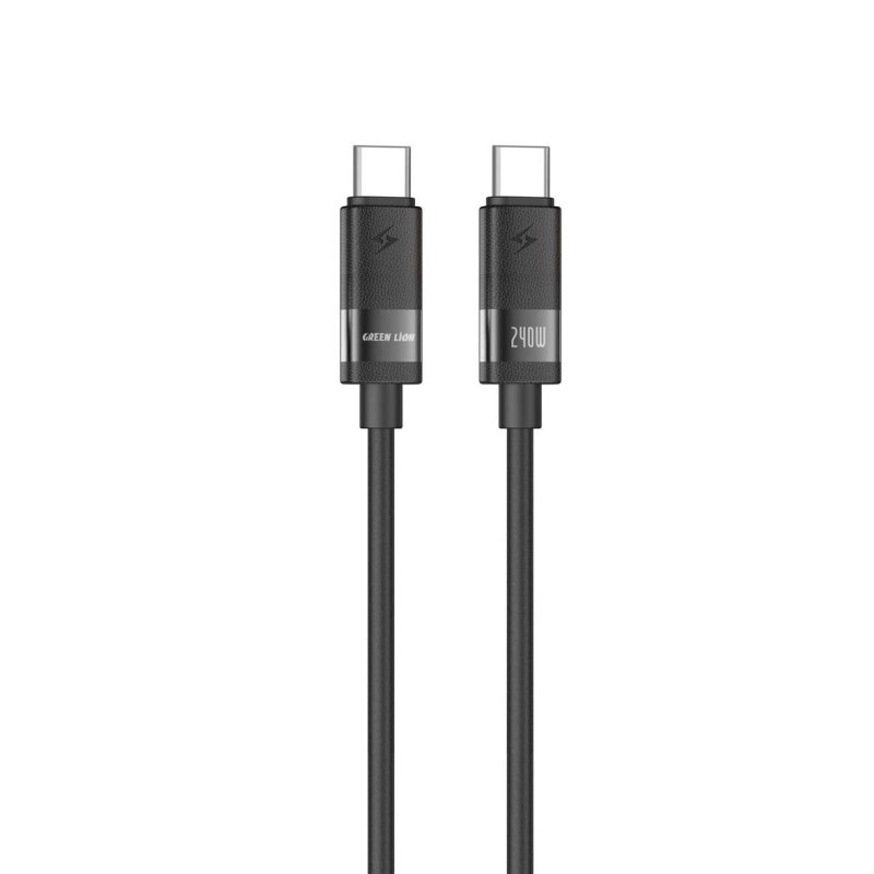 GNMTSC2C1MBK GREEN LION SILICONE CABLE USB-C TO USB-C 240W-BLACK 1M