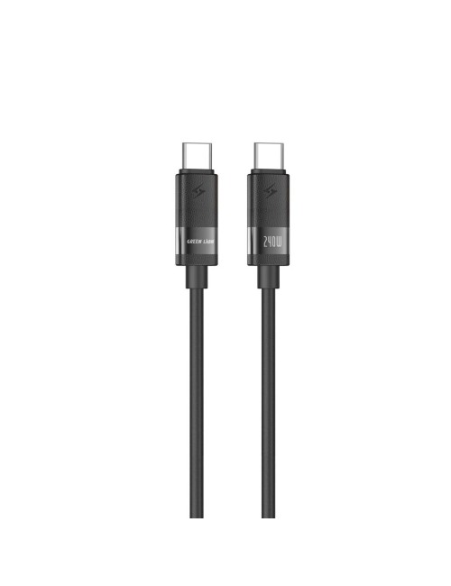 GNMTSC2C1MBK GREEN LION SILICONE CABLE USB-C TO USB-C 240W-BLACK 1M