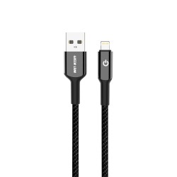 GNBRUA2LGBK BRAIDED CABLE USB-A TO LIGHTNING 15W BLACK 1M