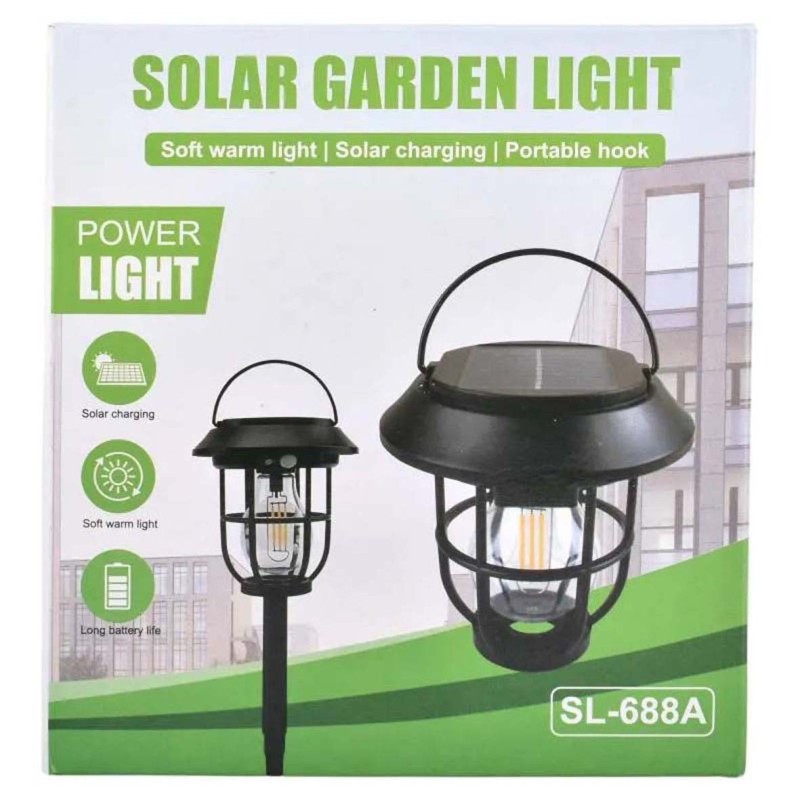 ECOPOWER SL-688A SOLAR GARDEN LIGHT WITH 3-IN-1 DESIGN