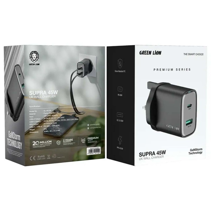 GNS45CAUKTCBK CHARGER 45W