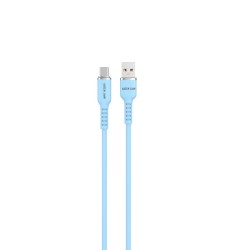 GNSILNATCBL SILICONE CABLE USB-A TO USB-C BLUE