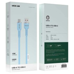 GNSILNATCBL SILICONE CABLE USB-A TO USB-C BLUE