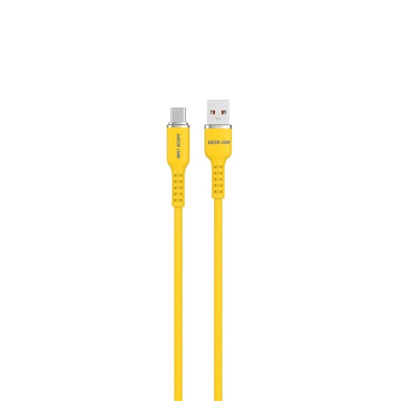 GNSILNATCYL SILICONE CABLE USB-A TO USB-C YELLOW