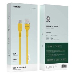 GNSILNATCYL GREEN LION USB-A TO USB-C كيبل شحن