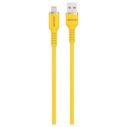 GNSILNATLYL SILICONE CABLE USB-A TO LIGHTNING YELLOW