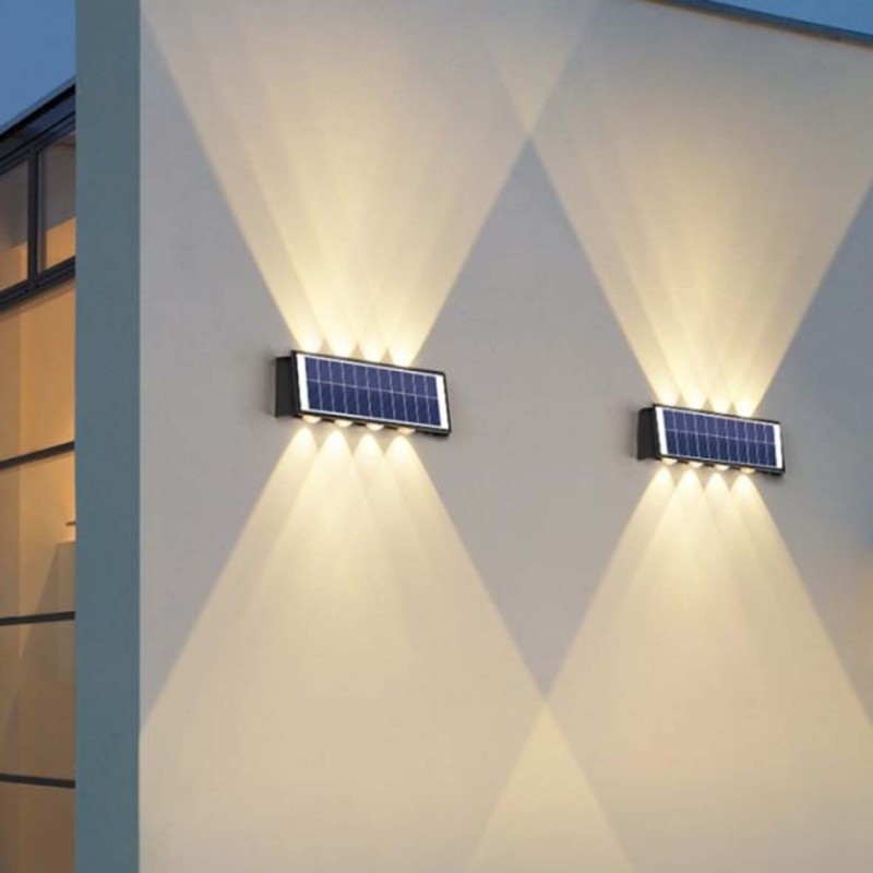 ECOPOWER-SOLAR WALL LED COB LIGHT DUAL DIRECTION 4 EYE