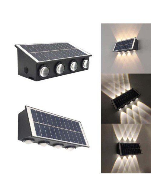 ECOPOWER-SOLAR WALL LED COB LIGHT DUAL DIRECTION 4 EYE