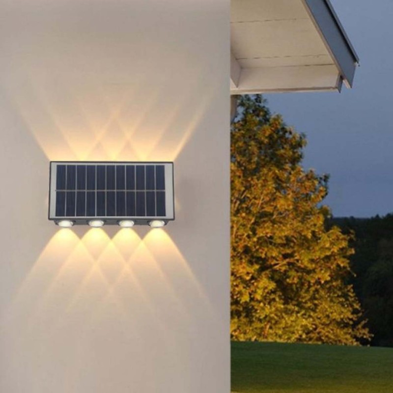 ECOPOWER-SOLAR WALL LED COB LIGHT DUAL DIRECTION 4 EYE