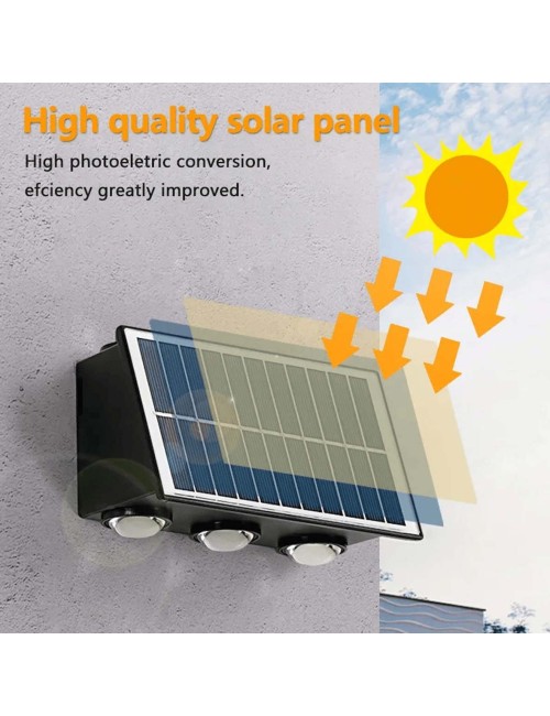 ECOPOWER - 3 EYE UP/DOWN كشاف حديقة طاقة شمسية طوفة