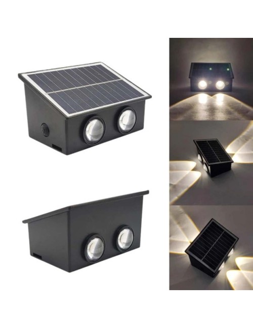ECOPOWER-SOLAR WALL LED COB LIGHT DUAL DIRECTION 2EYE