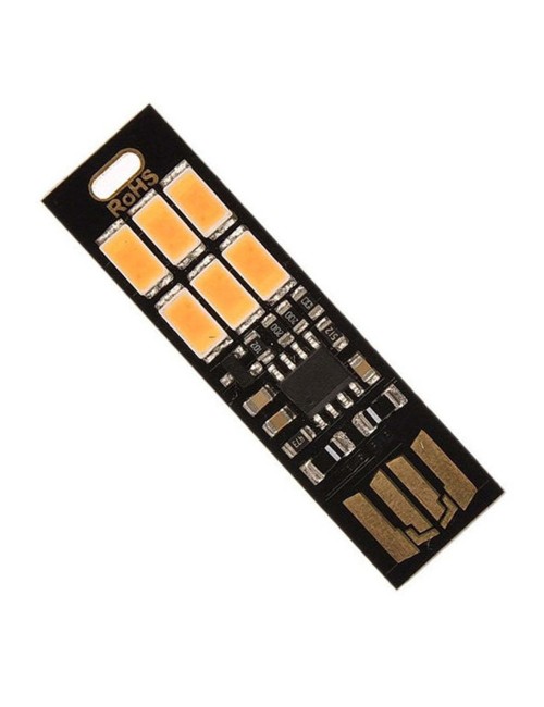 T10-USB-6SMD-5730-Y PCB DURABLE MINI LED LAMP STICK YELLOW