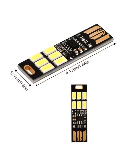 T10-USB-6SMD-5730-Y لمبة LED اصفر صغير