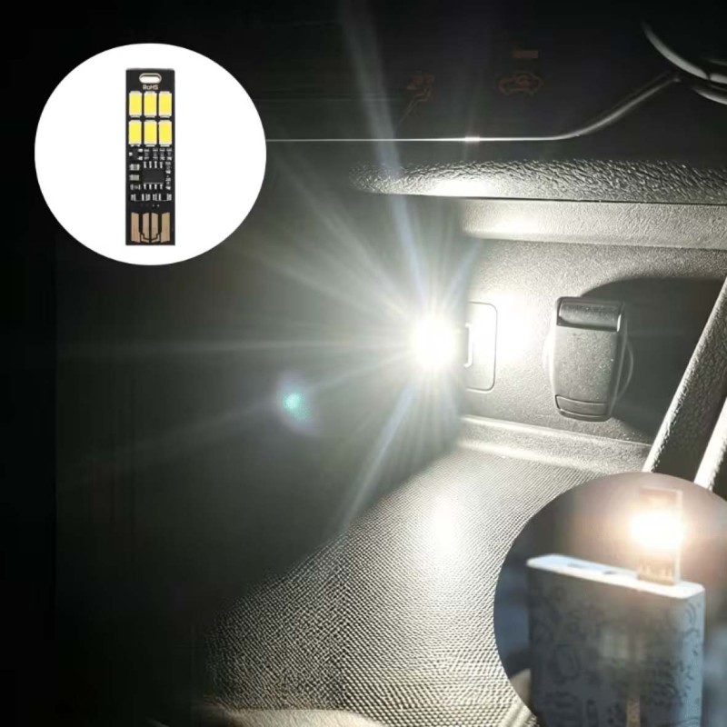 T10-USB-6SMD-5730-Y PCB DURABLE MINI LED LAMP STICK WHITE