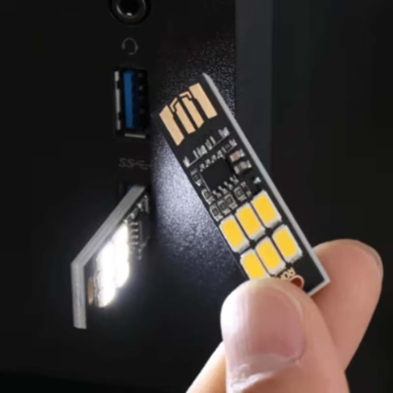 T10-USB-6SMD-5730-Y لمبة LED ابيض صغير