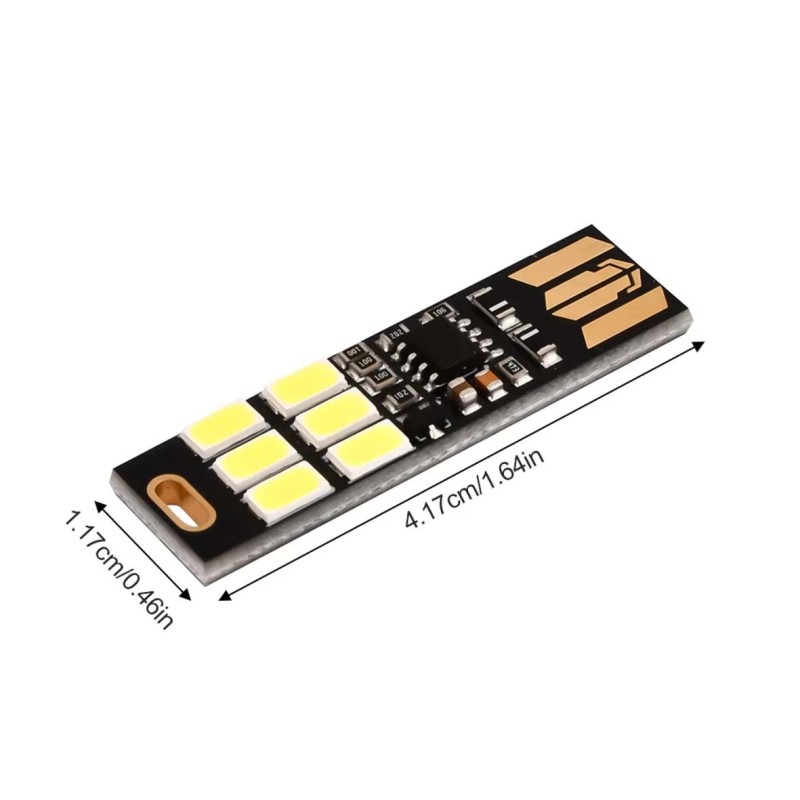 T10-USB-6SMD-5730-Y لمبة LED ابيض صغير