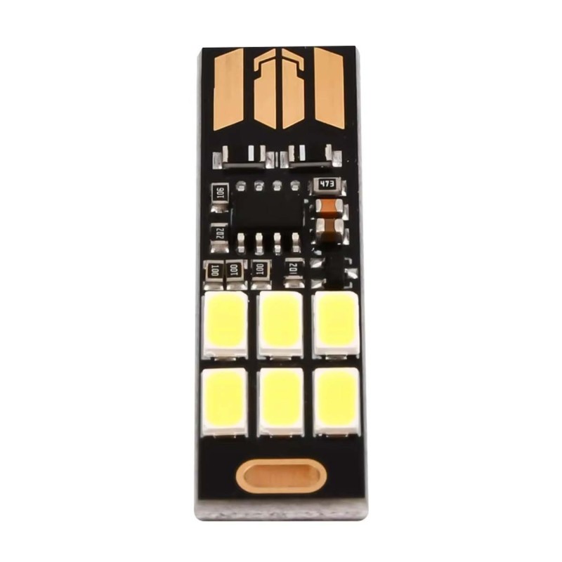 T10-USB-6SMD-5730-Y PCB DURABLE MINI LED LAMP STICK WHITE