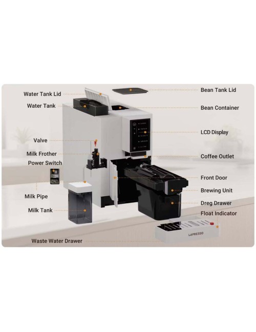 LPCFFBAC0046WH AUTOMATIC COFEE MACHINE -WHITE