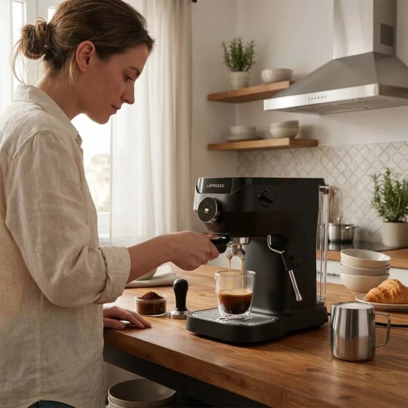 LPCFFLN0081BK COFFEE MACHINE WITH LCD SCREEN -BLACK