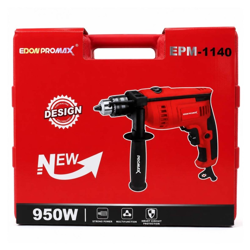 EDON EMP-1140 - IMPACT DRILL 950W 0-3100RPM 13MM