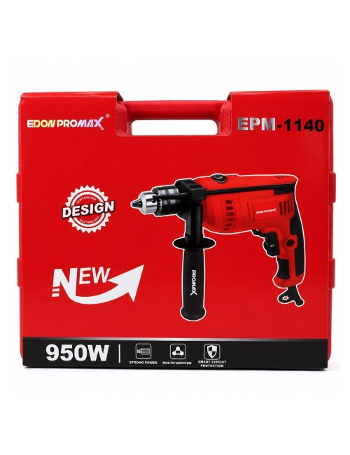 EDON EMP-1140 - IMPACT DRILL 950W 0-3100RPM 13MM