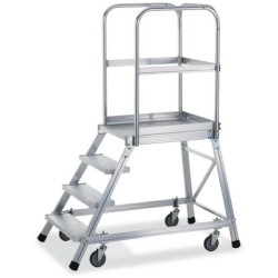 ALUMINIUM MOBILE PLATFORM 4 STEPS 97 CM H.D.