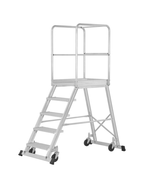 ALUMINIUM MOBILE PLATFORM 5 STEPS 1.22 MTR H.D.