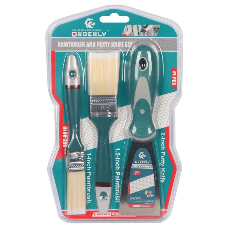 IT41878 PAINT BRUSH AND PUTTY KNIFE SET