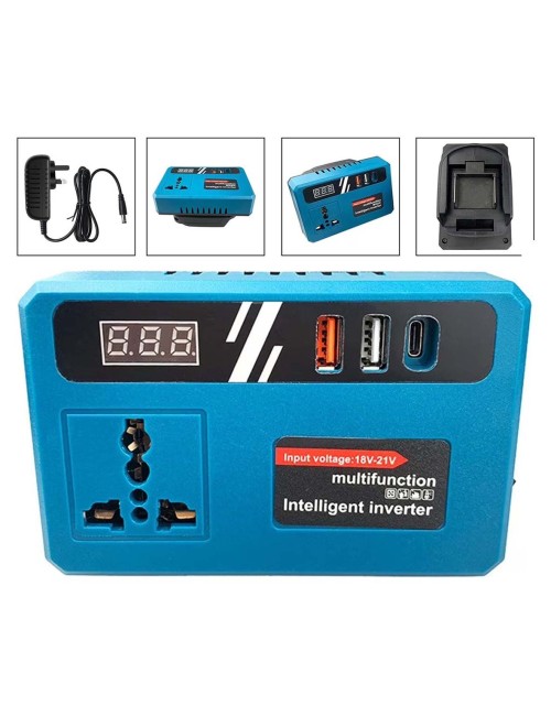 EZ-80909-7 INTELLIGENT PORTABLE POWER INVERTER,DC CONVERTER 21V-180V TO 220AC
