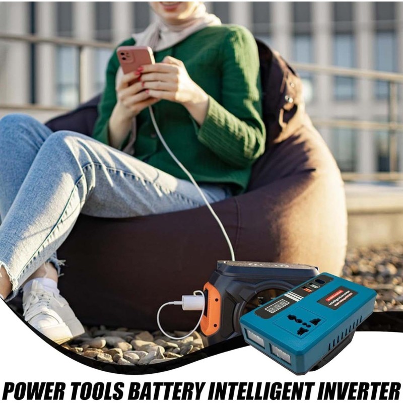 EZ-80909-7DC CONVERTER 21V-180V TO 220AC محول باتري CHN