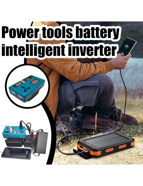 EZ-80909-7 INTELLIGENT PORTABLE POWER INVERTER,DC CONVERTER 21V-180V TO 220AC